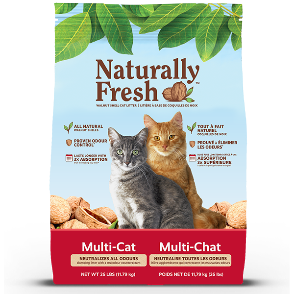 Naturally Fresh Multi-Cat Walnut Litter 26lb/11.79kg