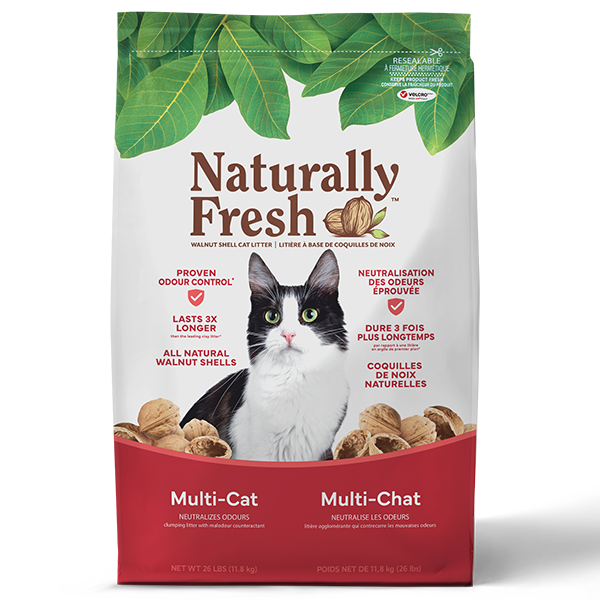 Naturally Fresh Multi-Cat Walnut Litter 14lb/6.4kg
