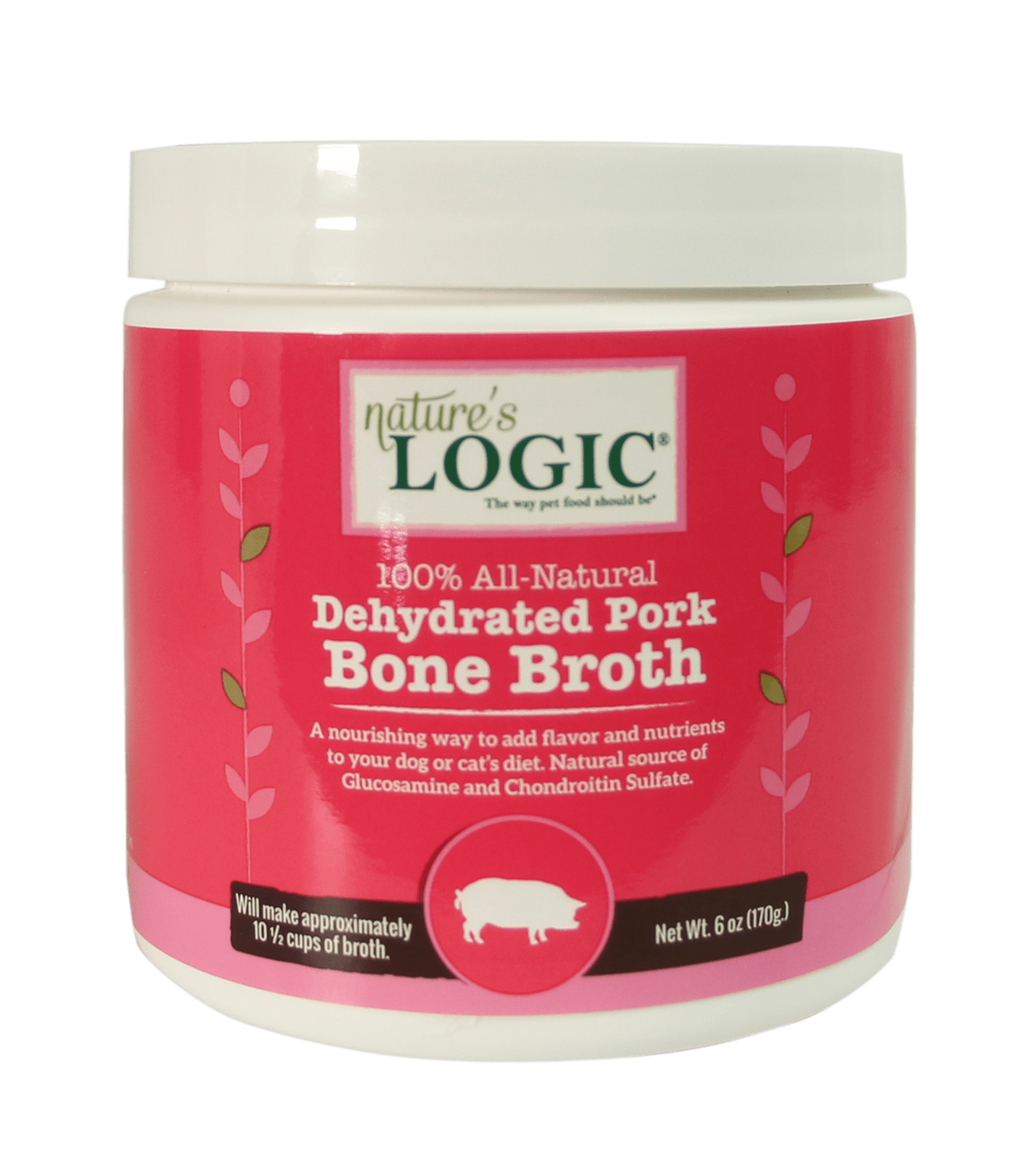 Nature's Logic Dehydrated Pork Bone Broth 6Oz/170G