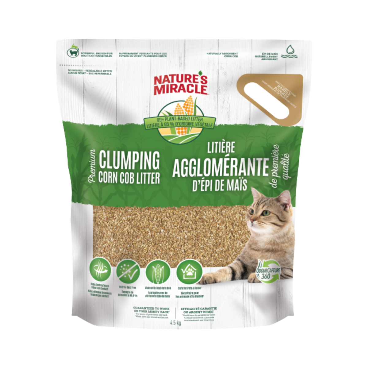 Nature's Miracle Premium Clumping Corn Cob Cat Litter 10lb/4.5kg