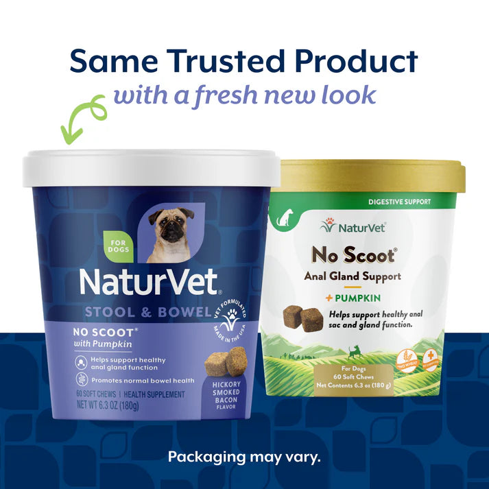 Naturvet Stool & Bowel No Scoot With Pumpkin Soft Chews 60ct 6.3oz/180g
