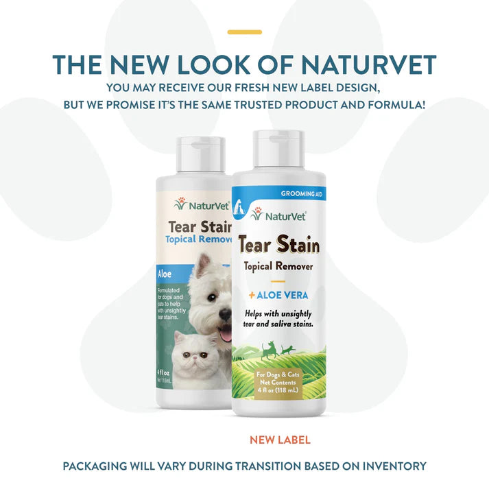 Naturvet Tear Stain Topical Remover 4Oz
