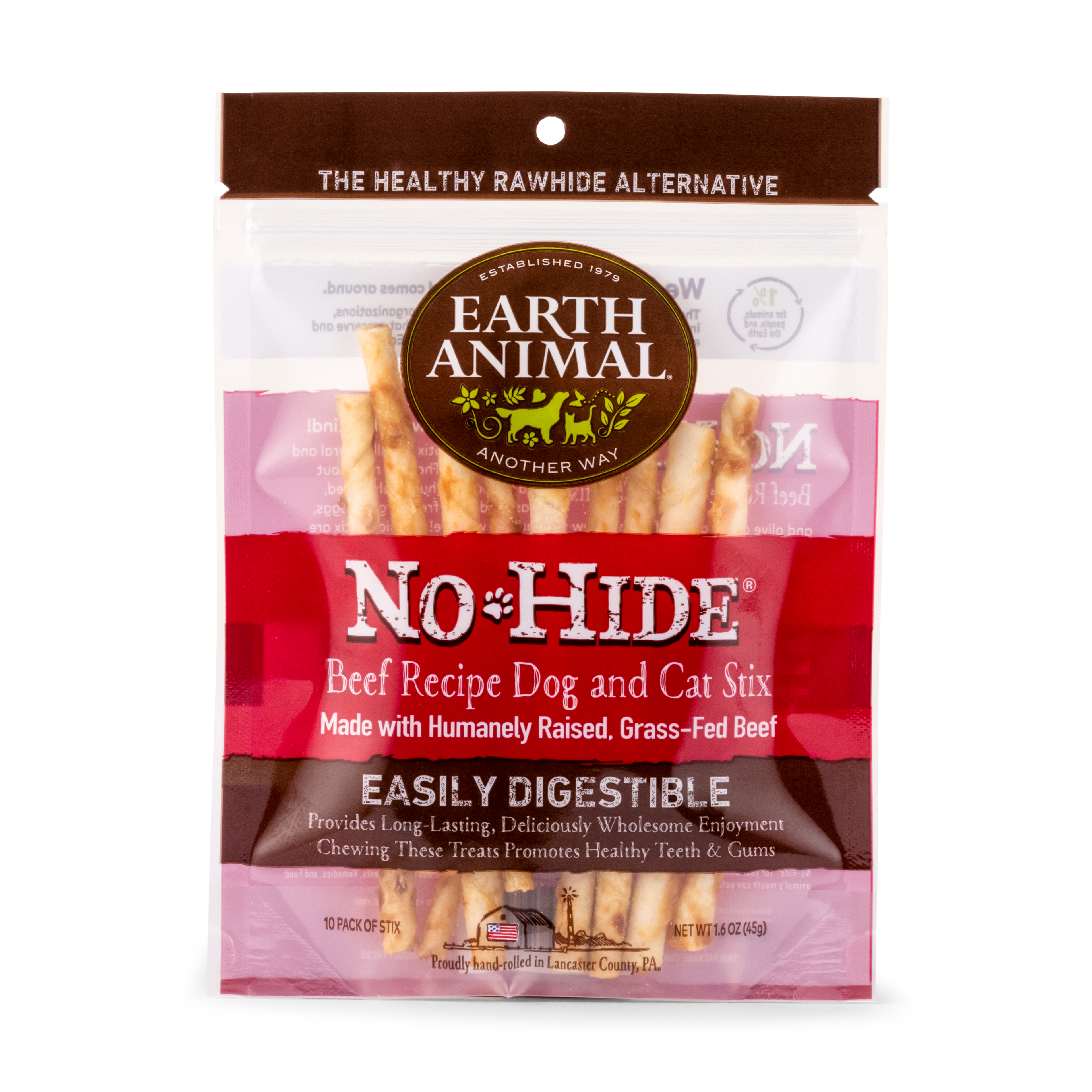 No Hide Chew Beef Stix 10Pk