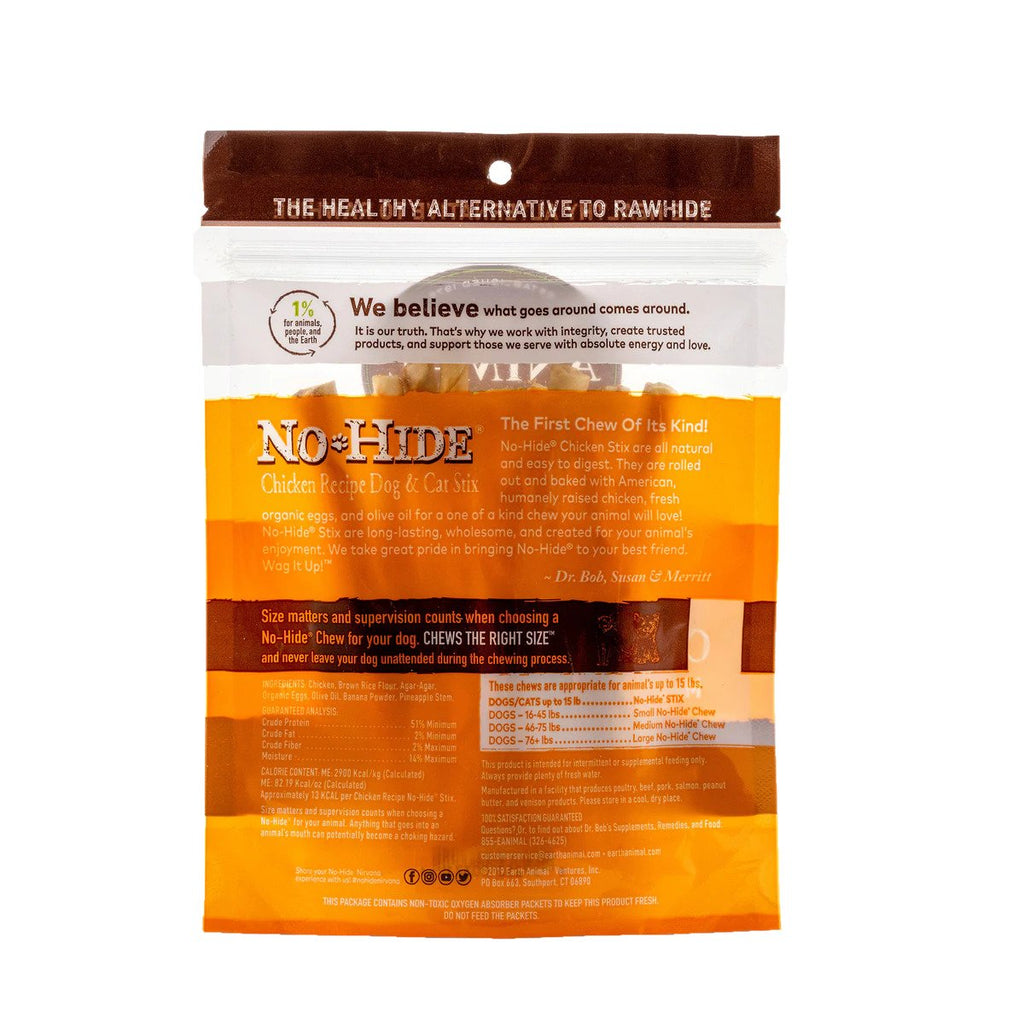 No Hide Chew Cage Free Chicken Stix 10Pk
