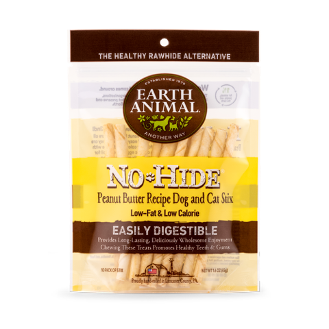 No Hide Chew Peanut Butter Stix 10Pk