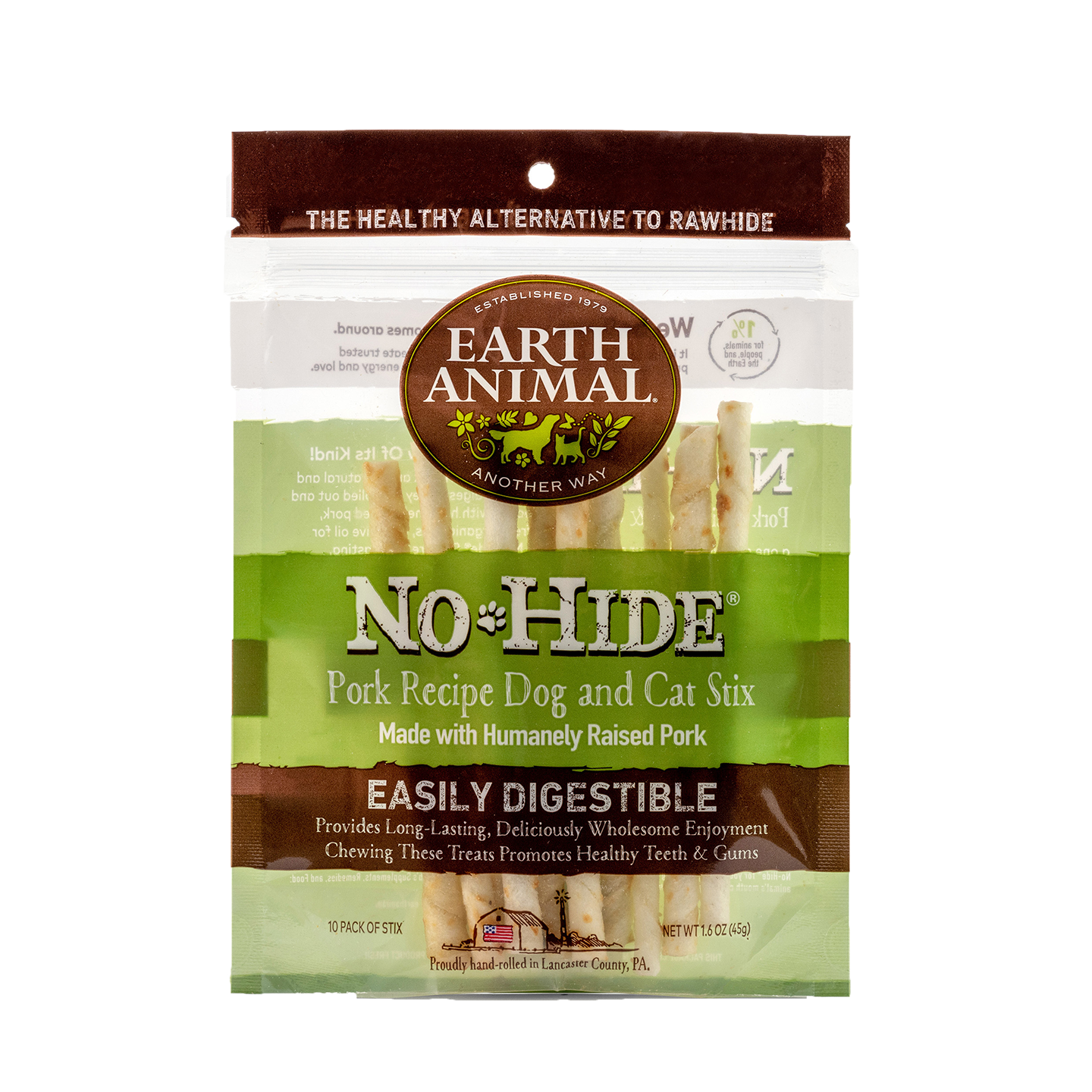 No Hide Chew Pork Stix 10Pk