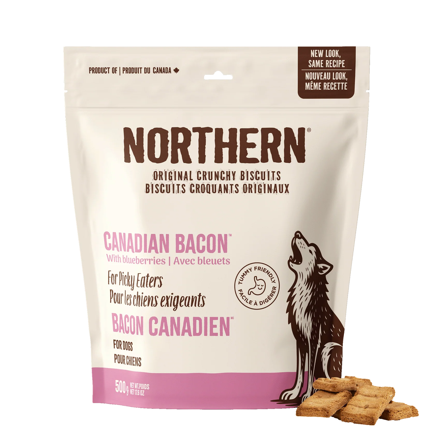 Northern Dog Biscuit Bakery Canadian Bacon With Blueberries 500g/17.6oz