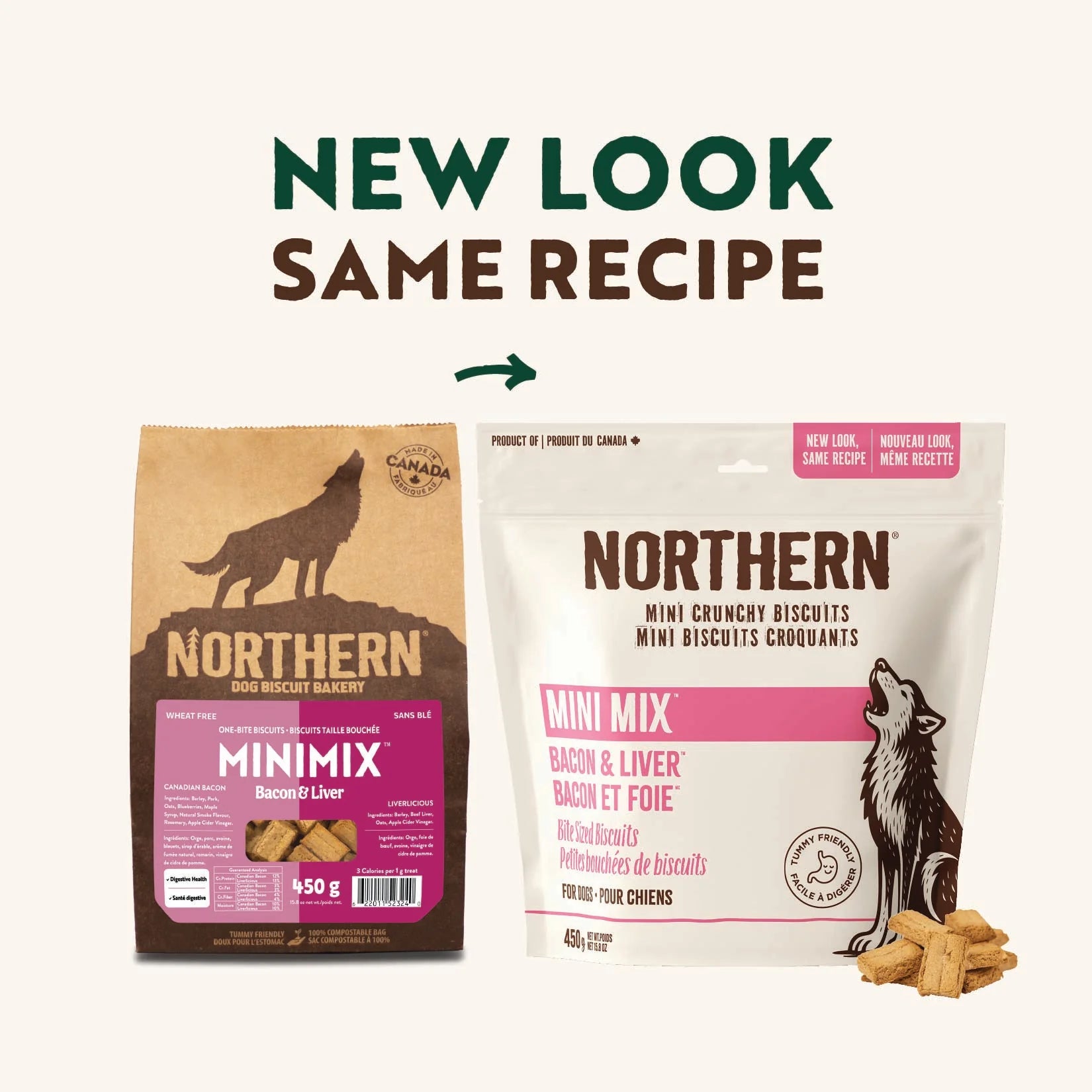 Northern Dog Biscuit Bakery MiniMix Bacon & Liver 450g/15.8oz