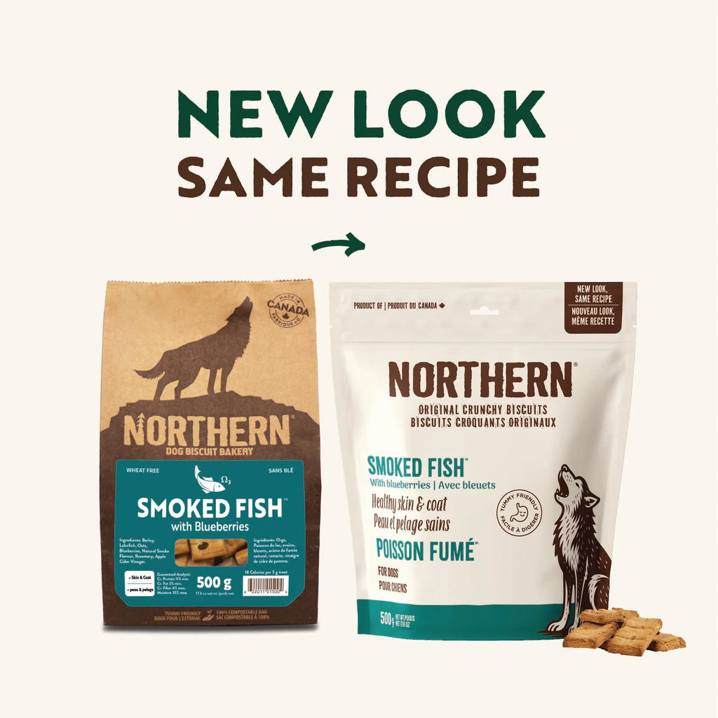 Northern Dog Biscuit Bakery Smoked Fish With Blueberries 500g/17.6oz