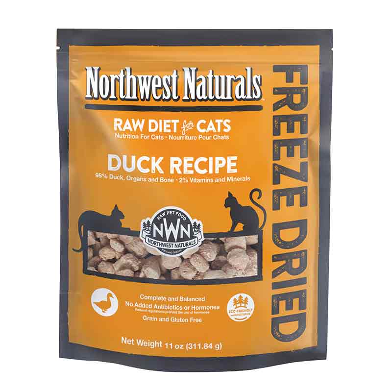 Northwest Naturals Cat Freeze Dried Duck Recipe 11Oz/311.8G