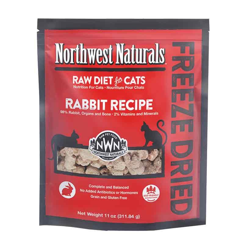 Northwest Naturals Cat Freeze Dried Rabbit Recipe 11Oz/311.8G