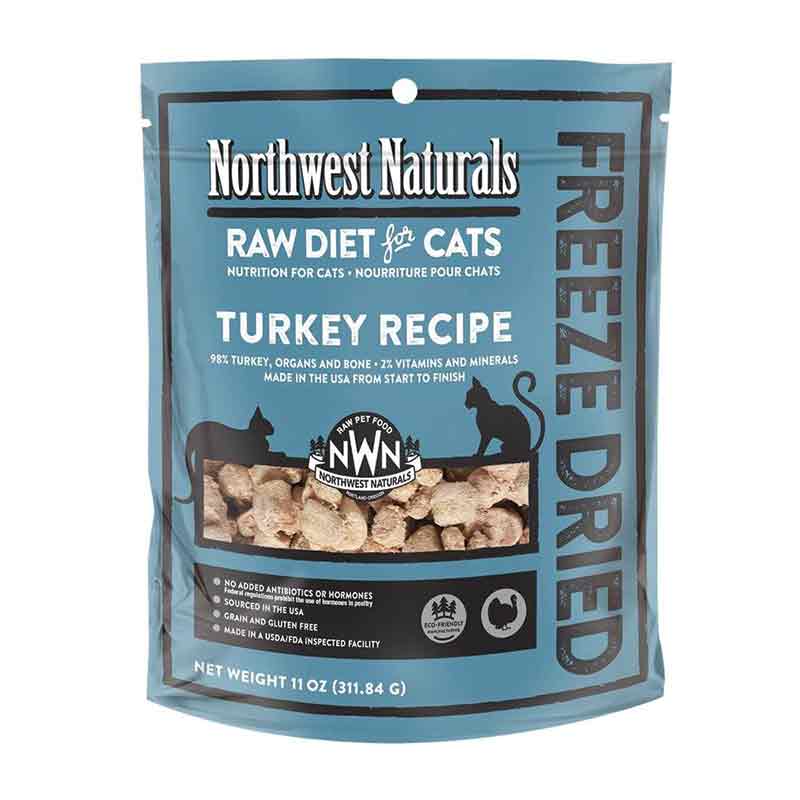 Northwest Naturals Cat Freeze Dried Turkey Recipe 11Oz/311.8G