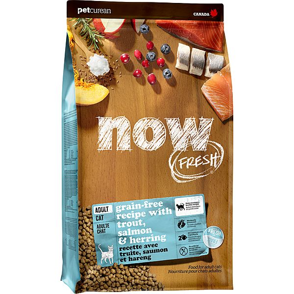 Now Fresh Cat Adult Greain Free Recipe With Trout, Salmon & Herring 3lb/1.36kg