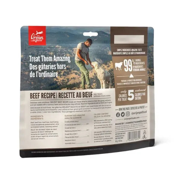 Orijen Dog Freeze Dried Beef Treats 92G