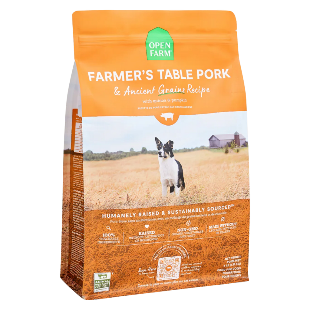Open Farm Dog Ancient Grain Pork 22Lb/10Kg