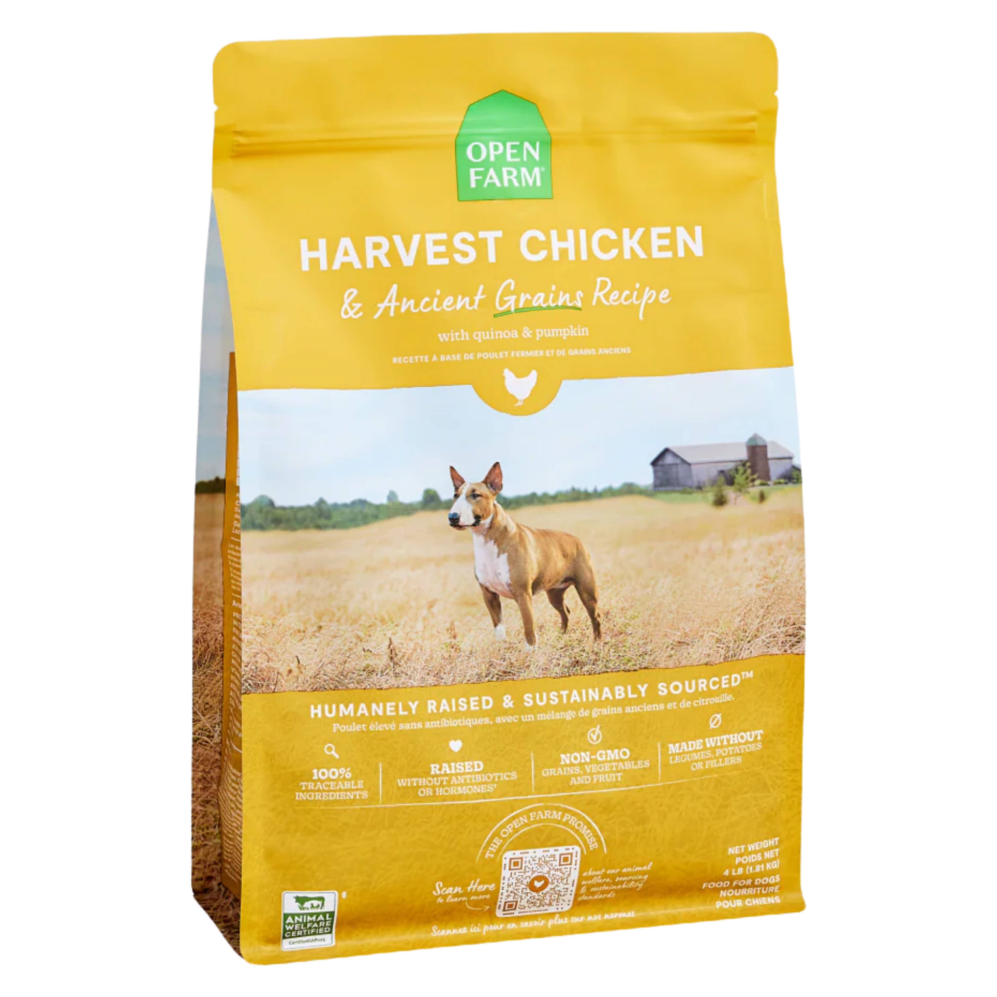 Open Farm Dog Ancient Grain Chicken 4Lb/1.8Kg