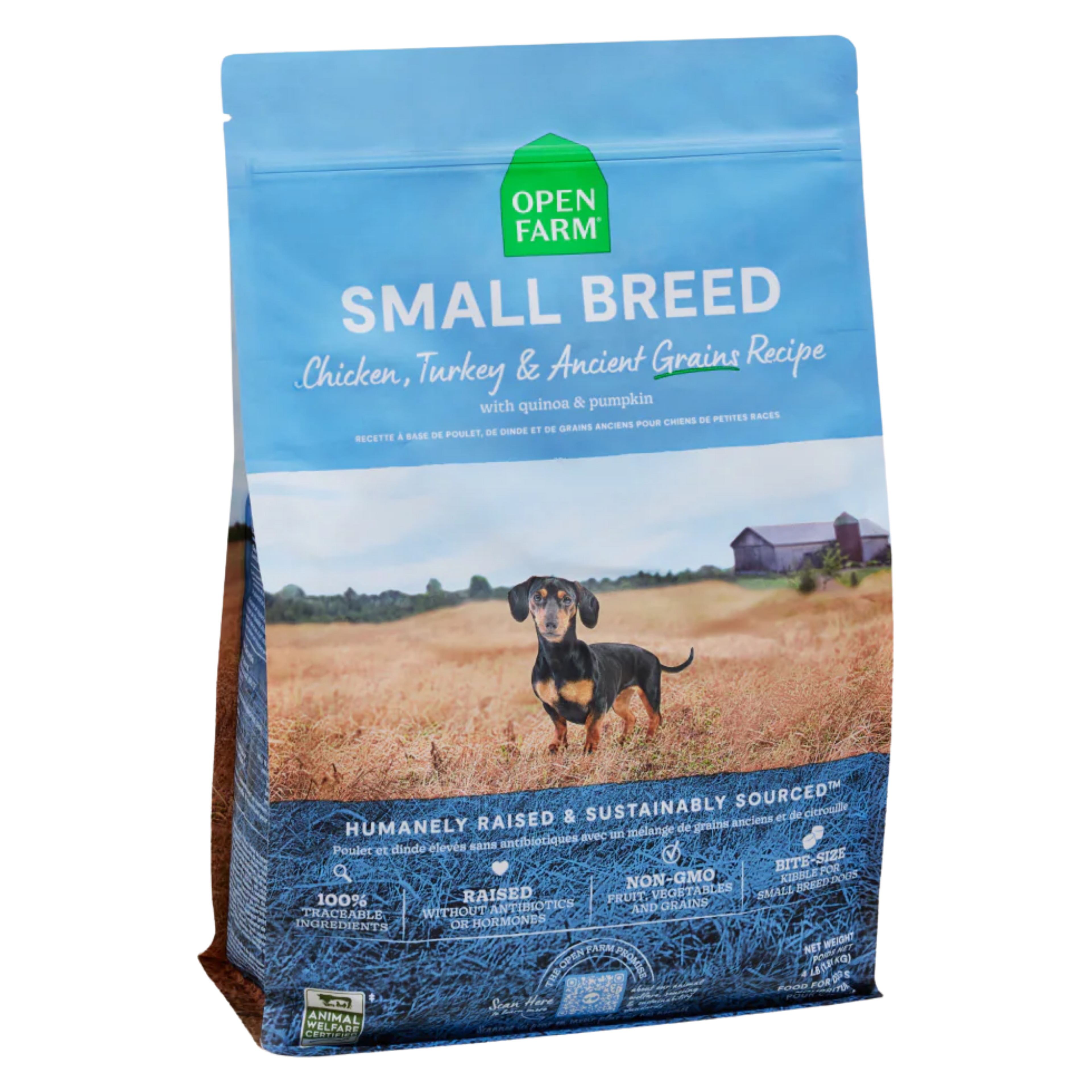 Open Farm Dog Ancient Grain Small Breed Chicken & Turkey 11Lb/5Kg