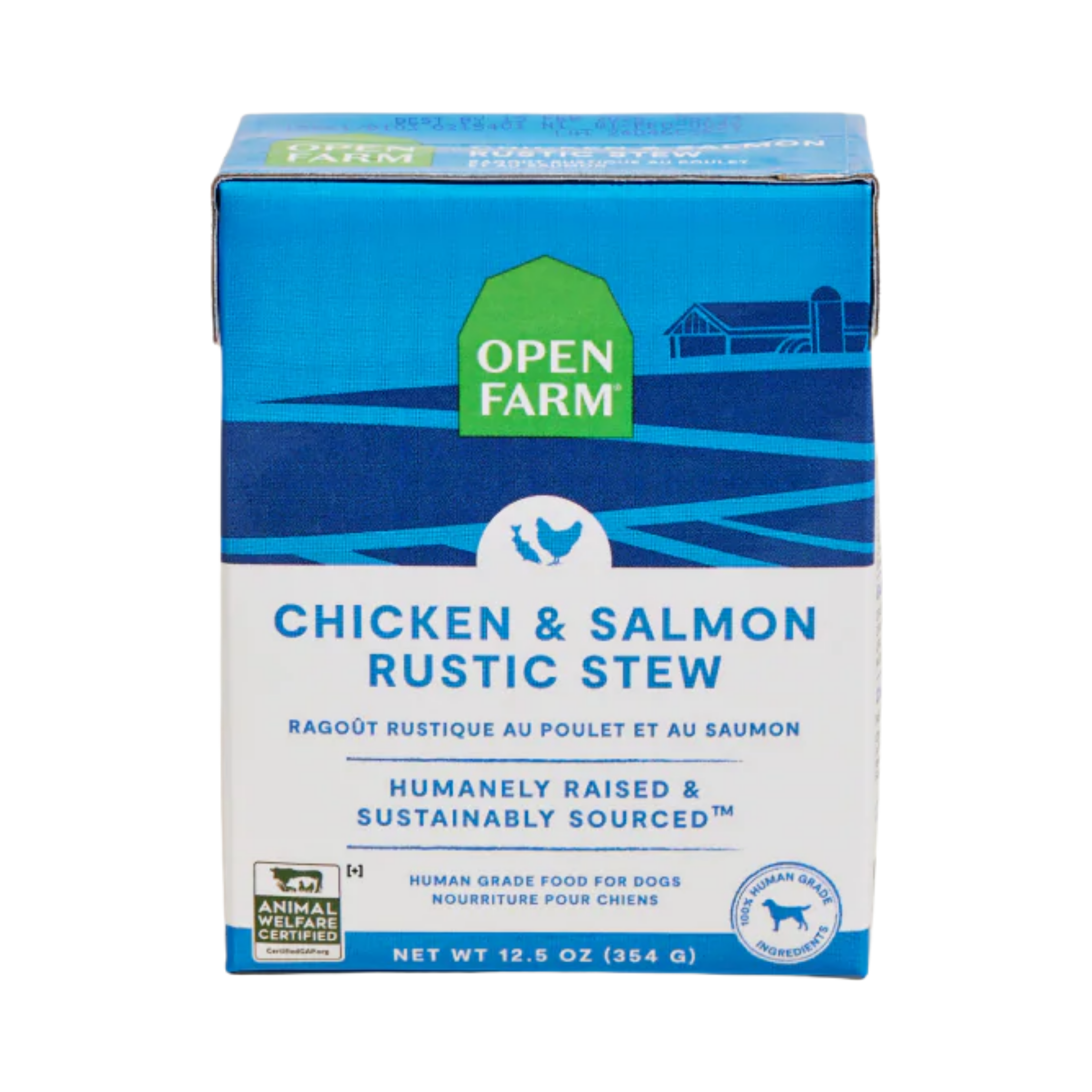 Open Farm Dog Chicken & Salmon Rustic Stew 12.5Oz/354G