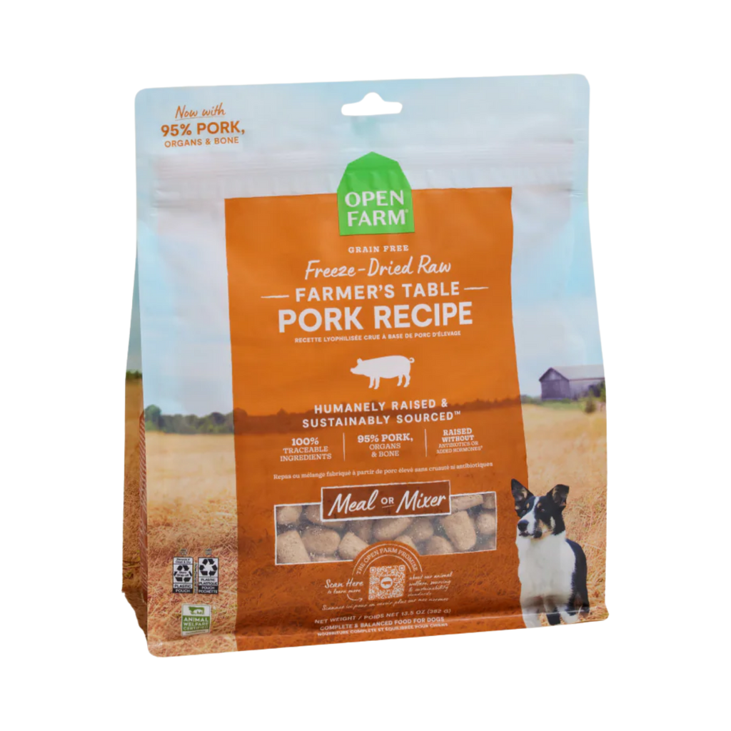 Open Farm Dog Freeze Dried Farmers Table Pork Morsels 22oz/624g
