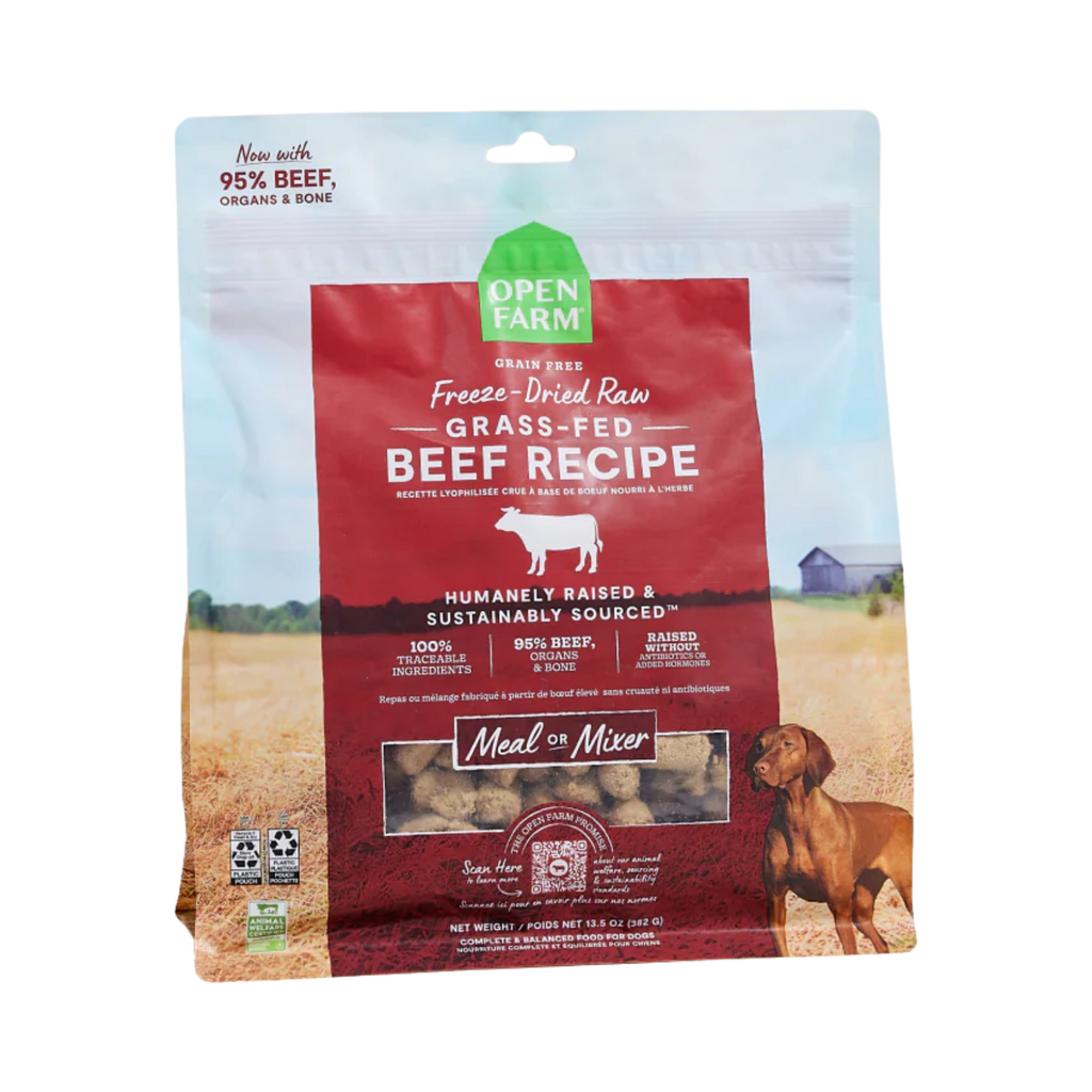 Open Farm Dog Freeze Dried Grass Fed Beef Morsels 22oz/624g