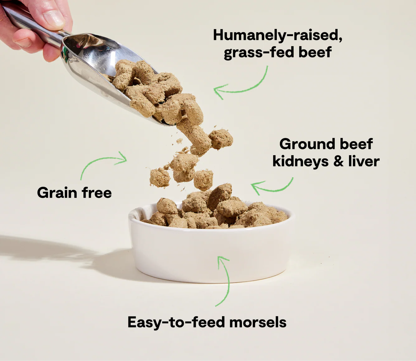 Open Farm Dog Freeze Dried Grass Fed Beef Morsels 22oz/624g
