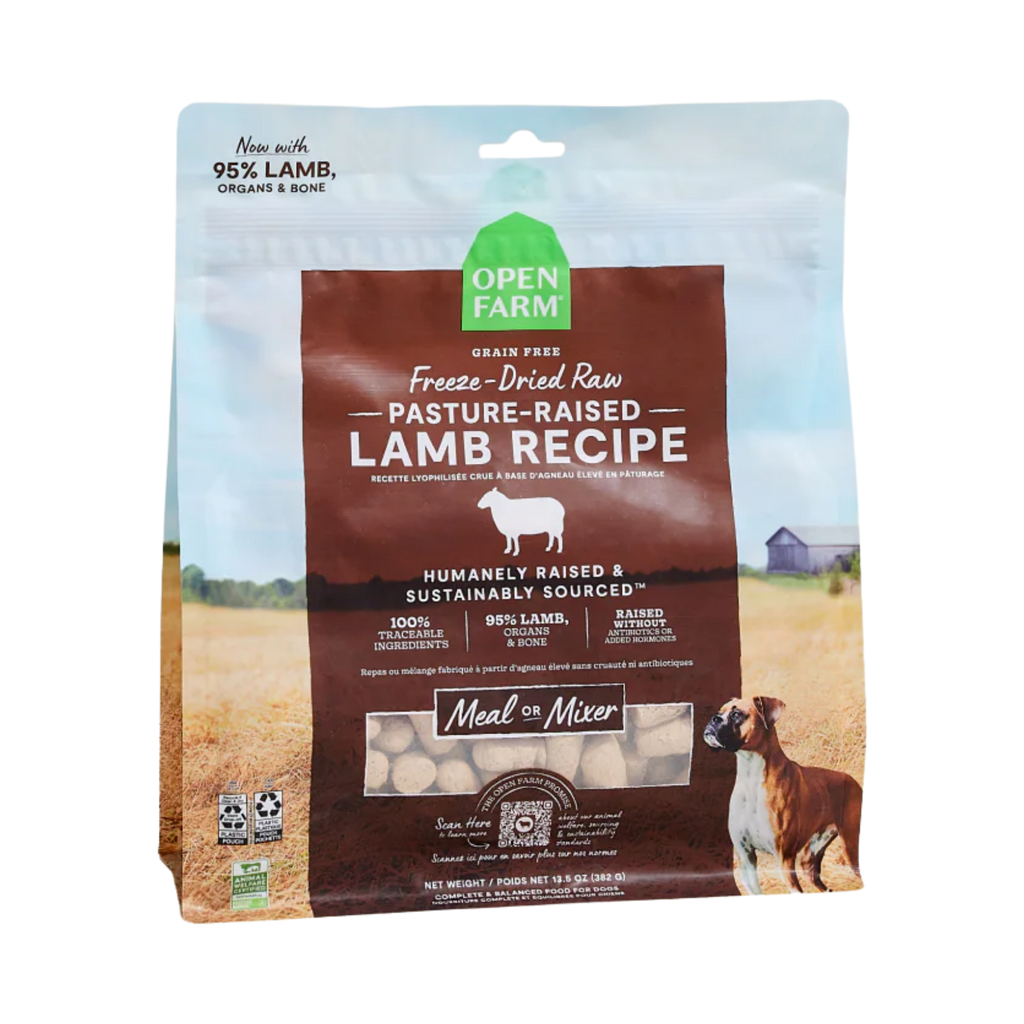 Open Farm Dog Freeze Dried Pasture Raised Lamb Morsels 13.5Oz/383G