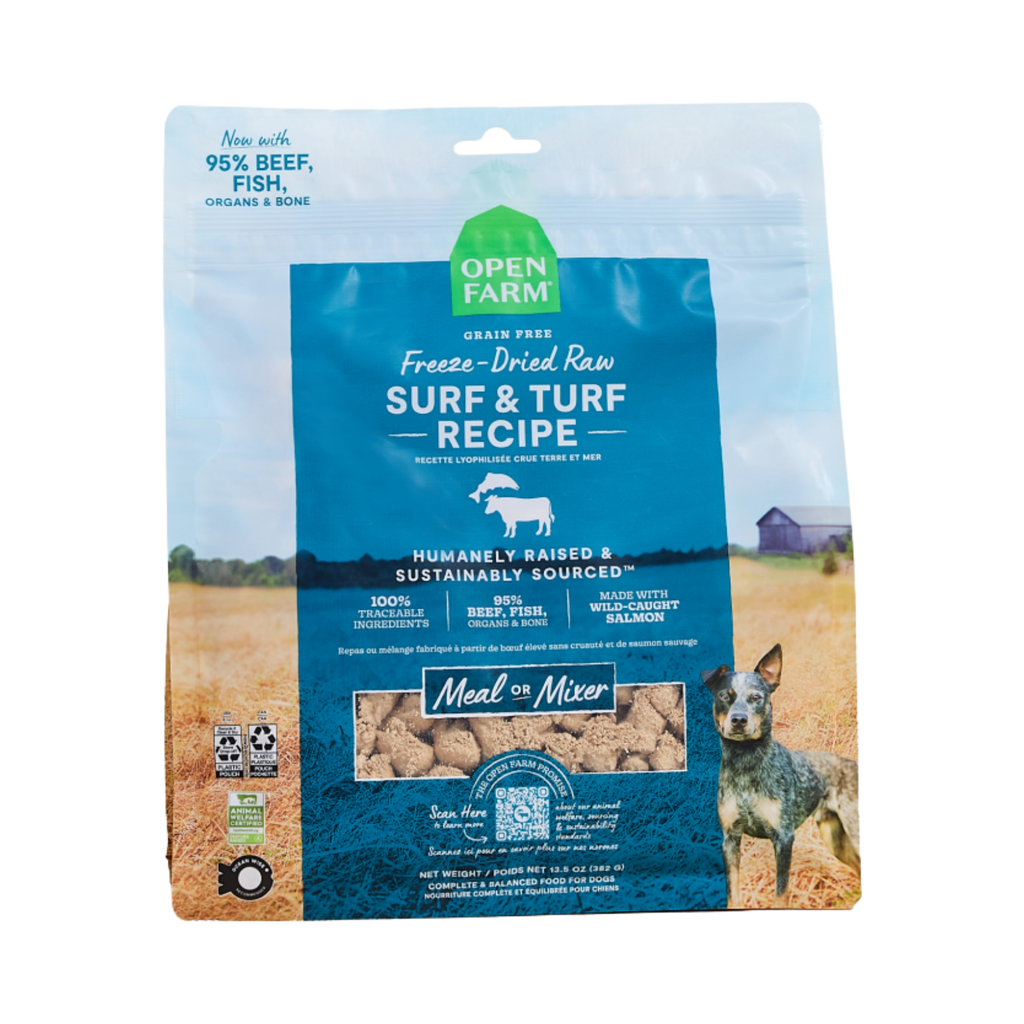 Open Farm Dog Freeze Dried Surf & Turf Morsels 13.5oz/383g