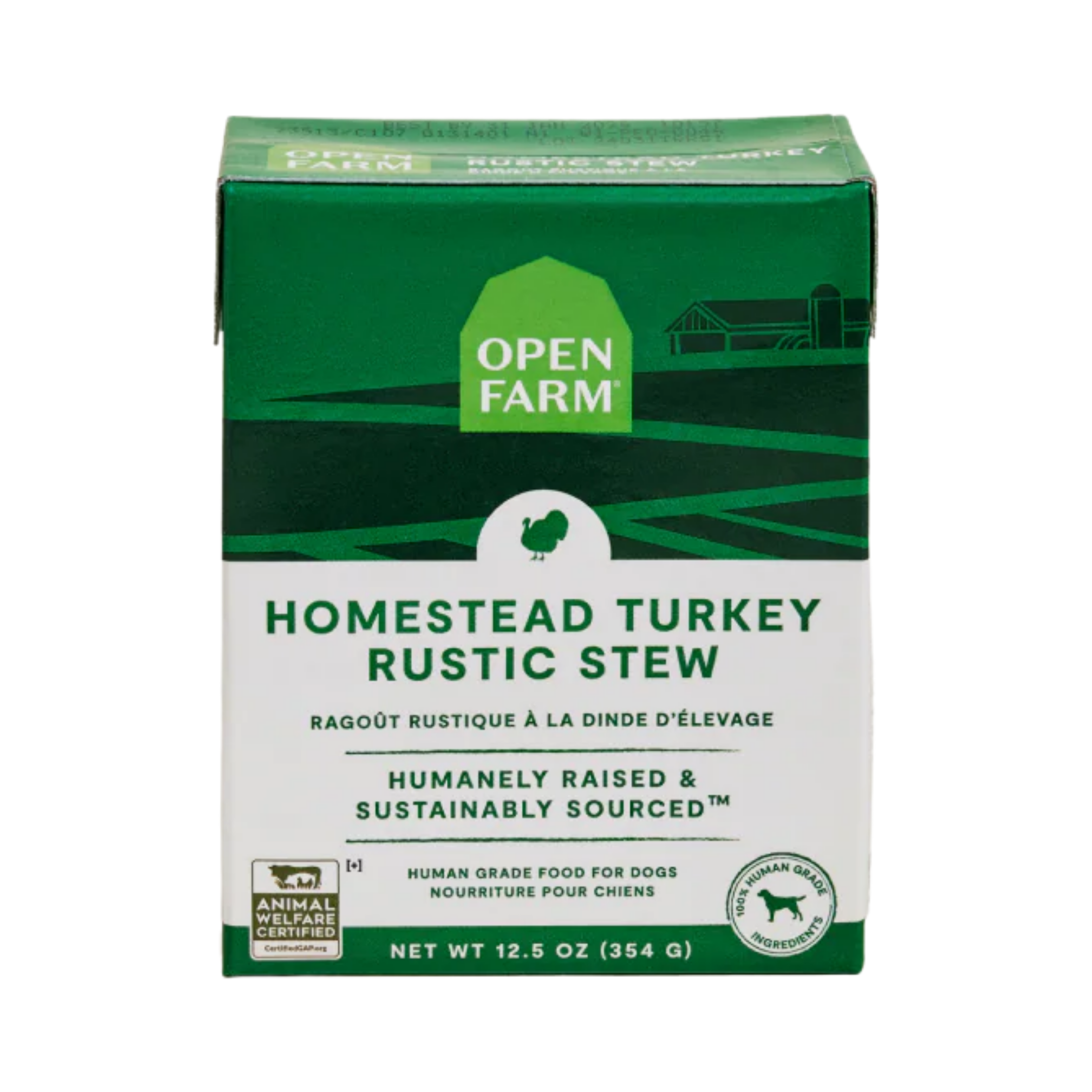 Open Farm Dog Homestead Turkey Rustic Stew 12.5Oz/354G