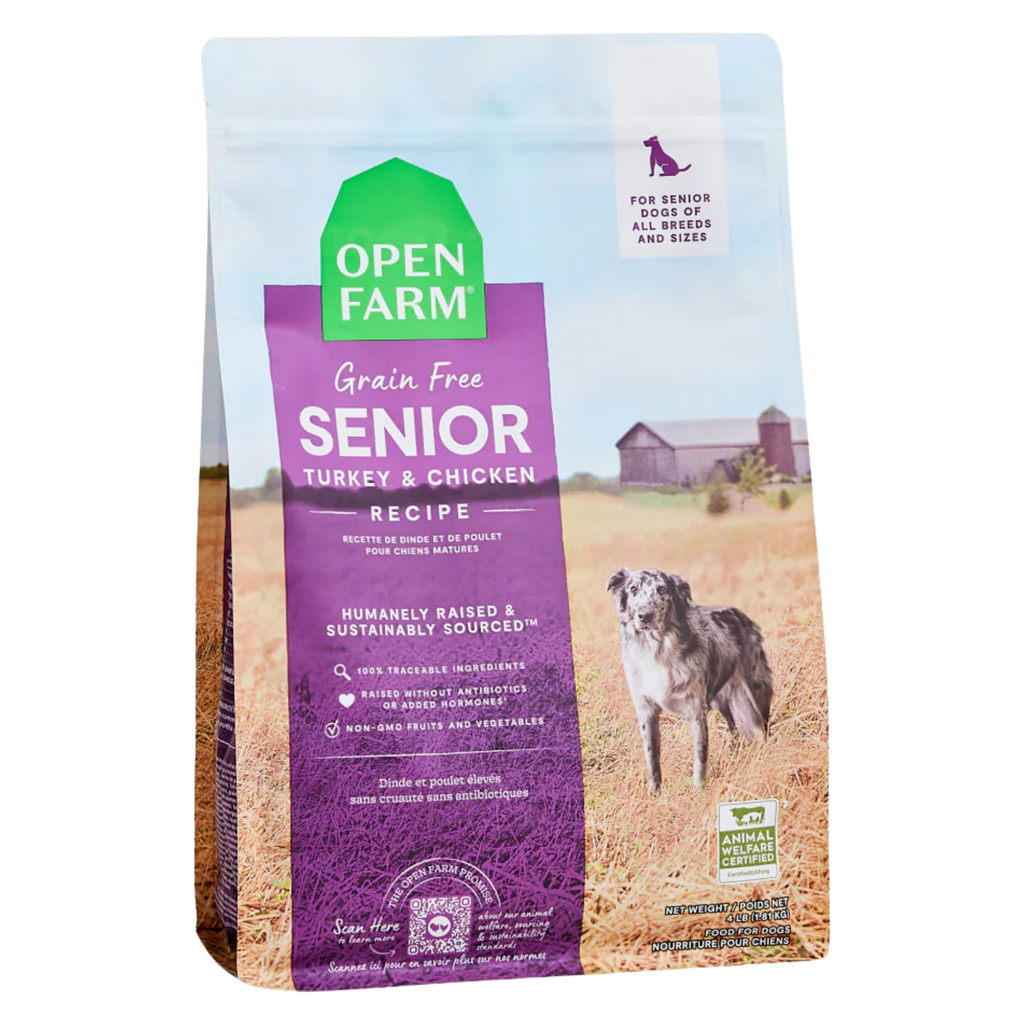 Open Farm Dog Senior Grain Free Turkey & Chicken 4Lb/1.8Kg