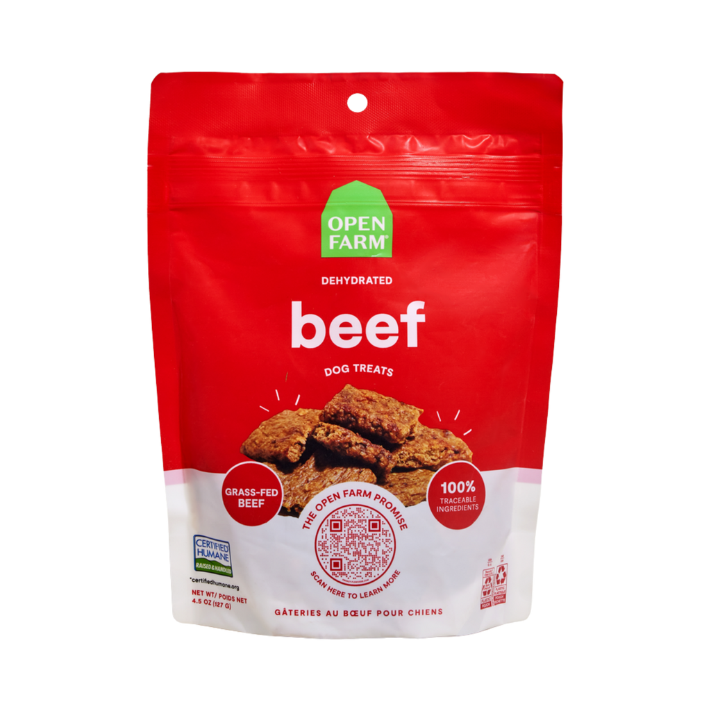Open Farm Dog Treats Dehydrated Beef 4.5oz
