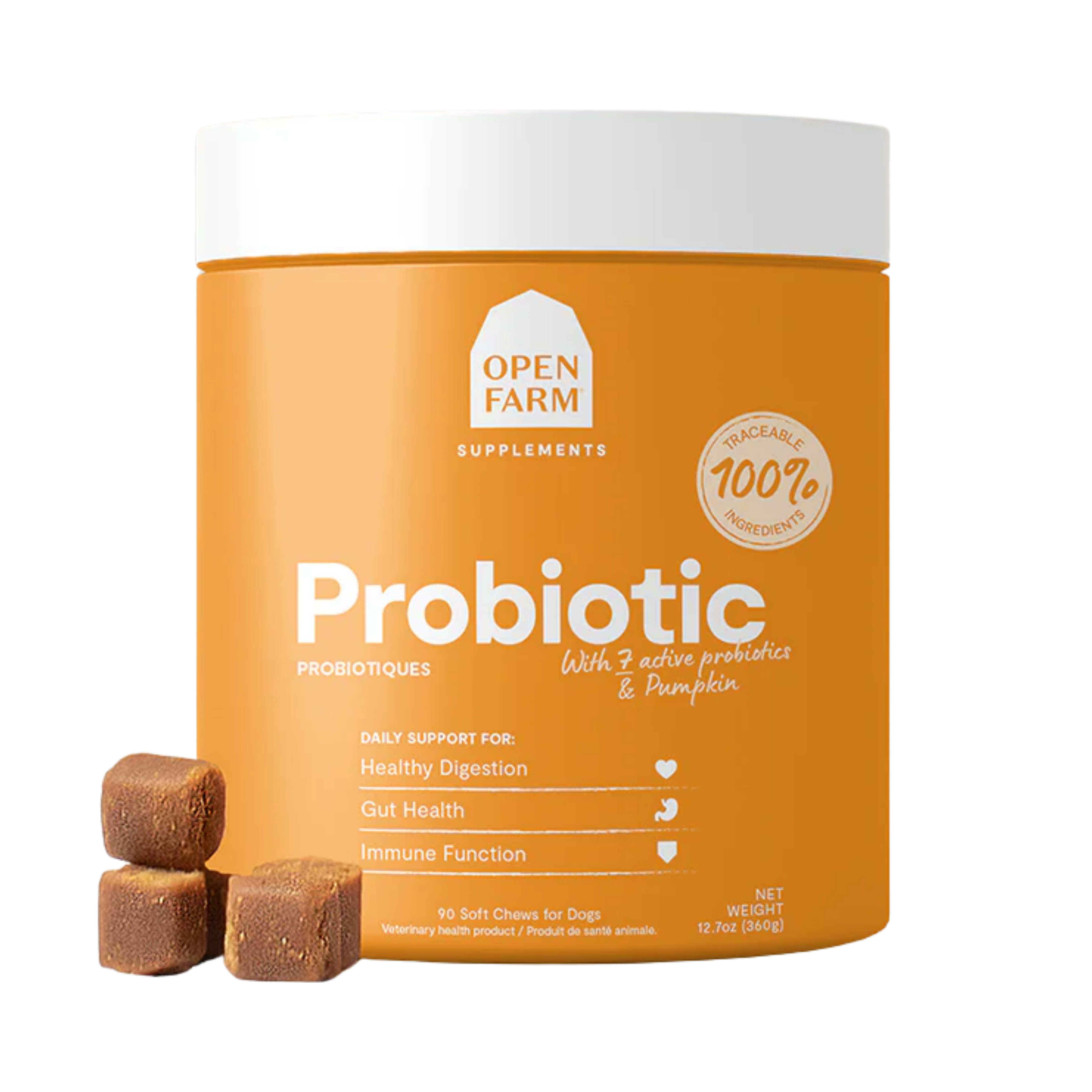 Open Farm Probiotic+ Chews 90Ct