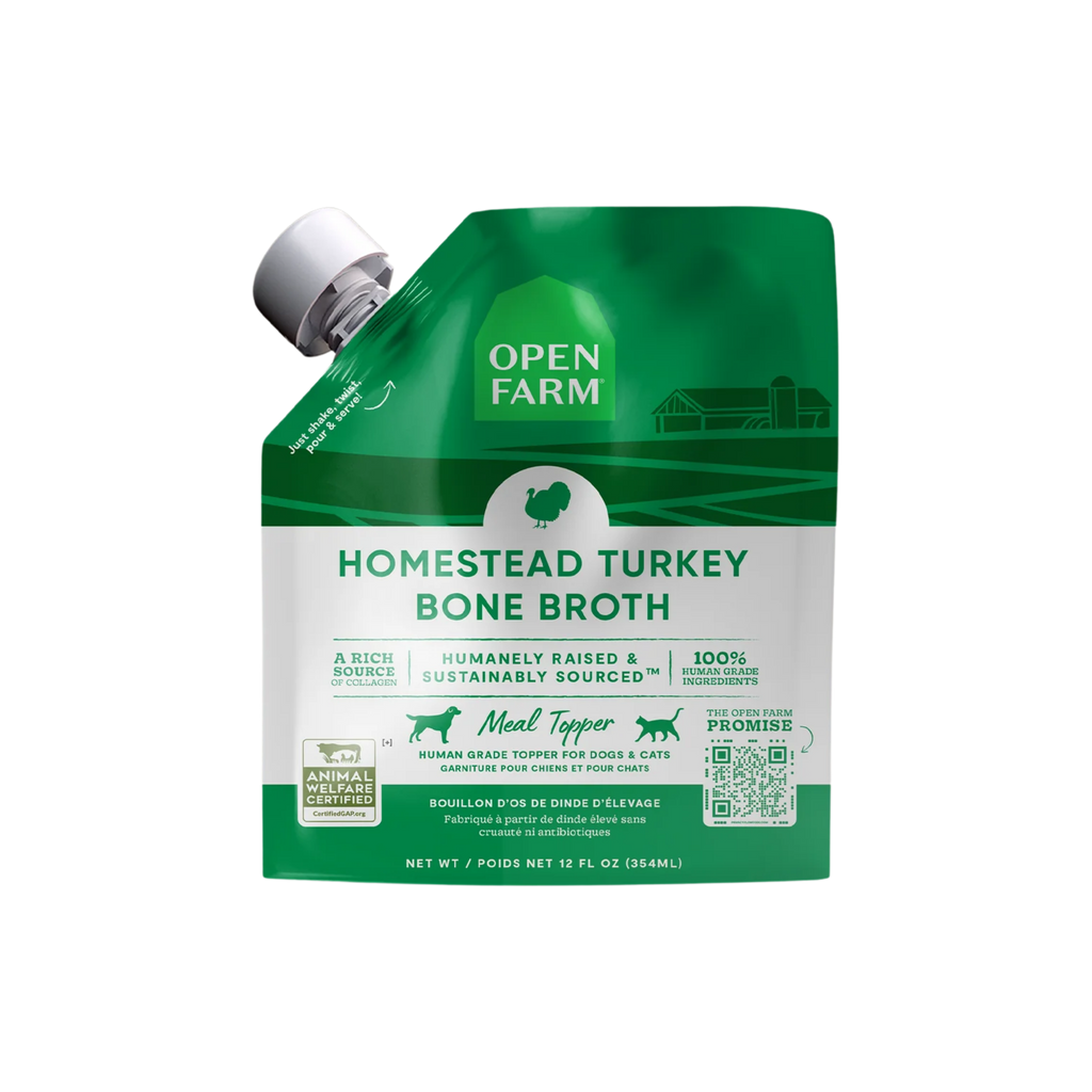 Open Farm Turkey Bone Broth 12Oz