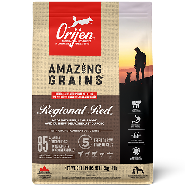 Orijen Dog Amazing Grains Regional Red 21.3Lb/9.7Kg