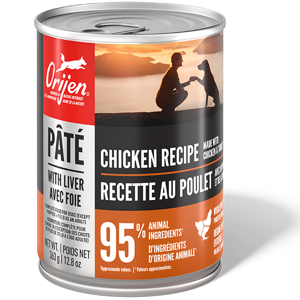 Orijen Dog Chicken Recipe Pate With Liver 12.8oz/363g