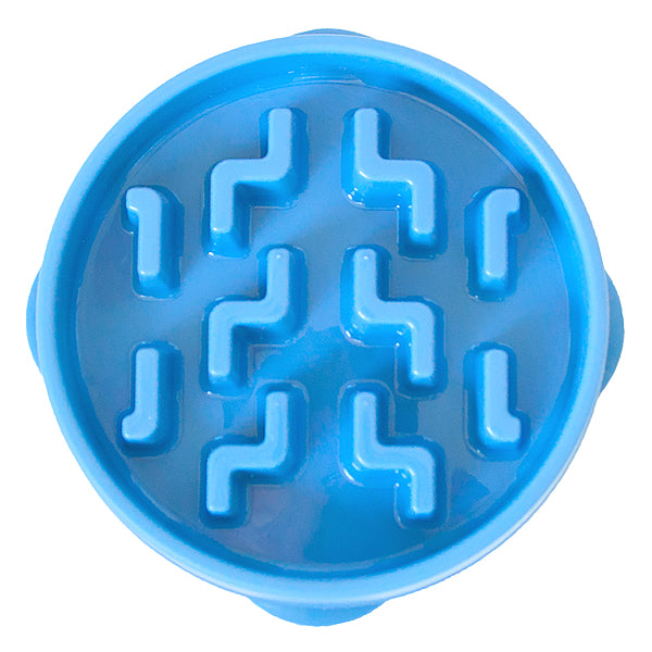 Outward Hound Fun Feeder Slo-Bowl Blue Medium