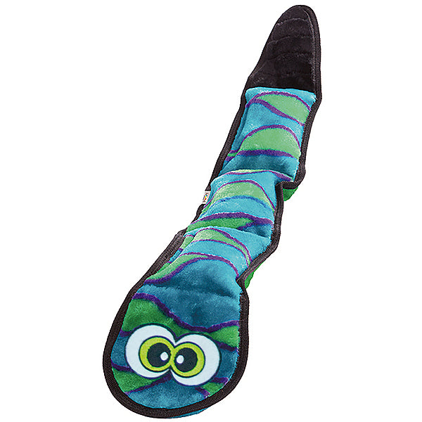 Outward Hound Invincibles Snake Blue Green 3 Squeak