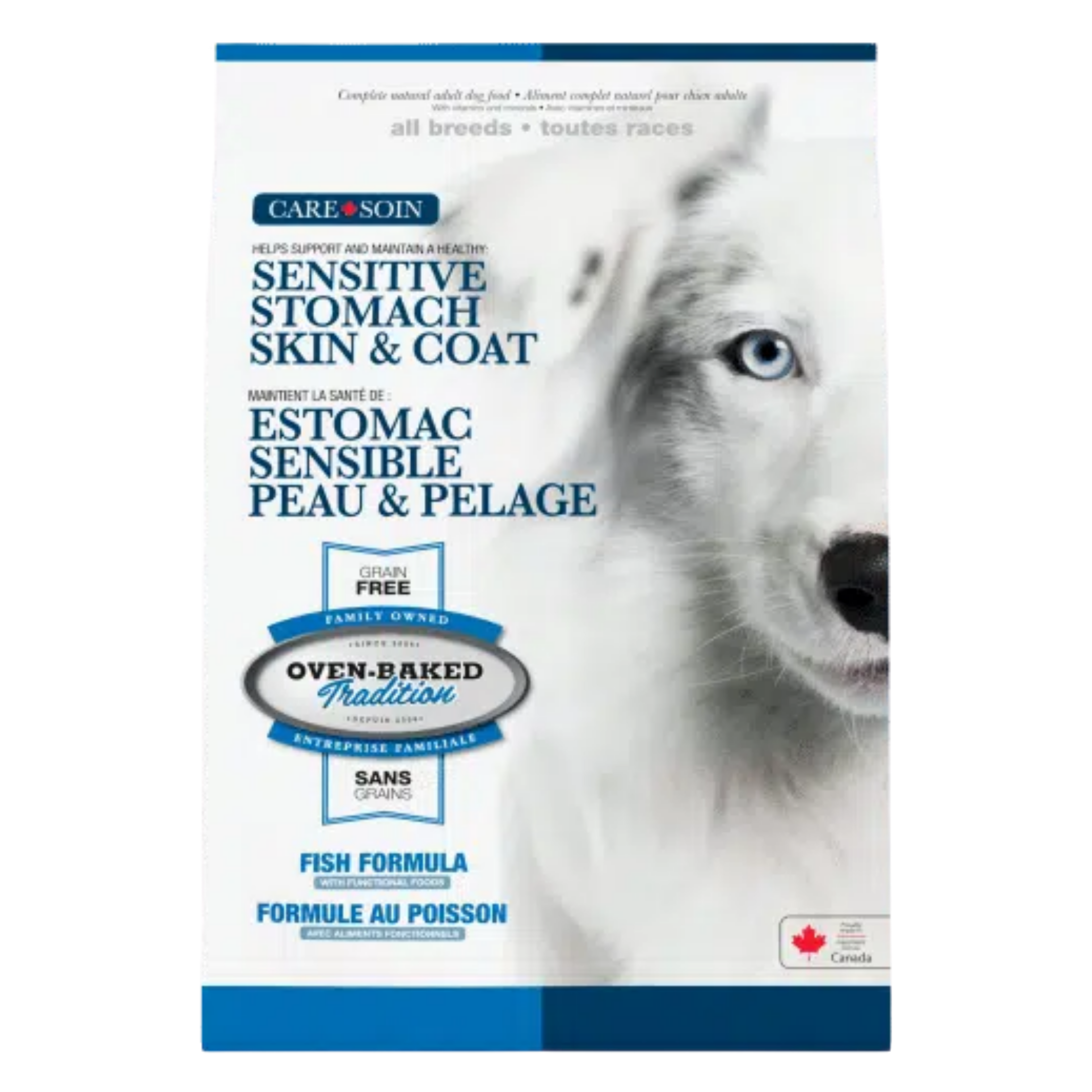Oven Baked Tradition Care Dog Sensitive Stomach Skin & Coat Fish Formula 20lb/9kg