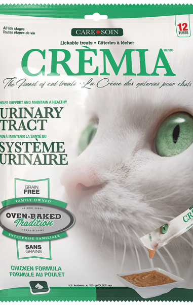 Oven Baked Tradition Cat Cremia Puree Urinary Tract Chicken Formula 12 Tubes 15g/0.53oz