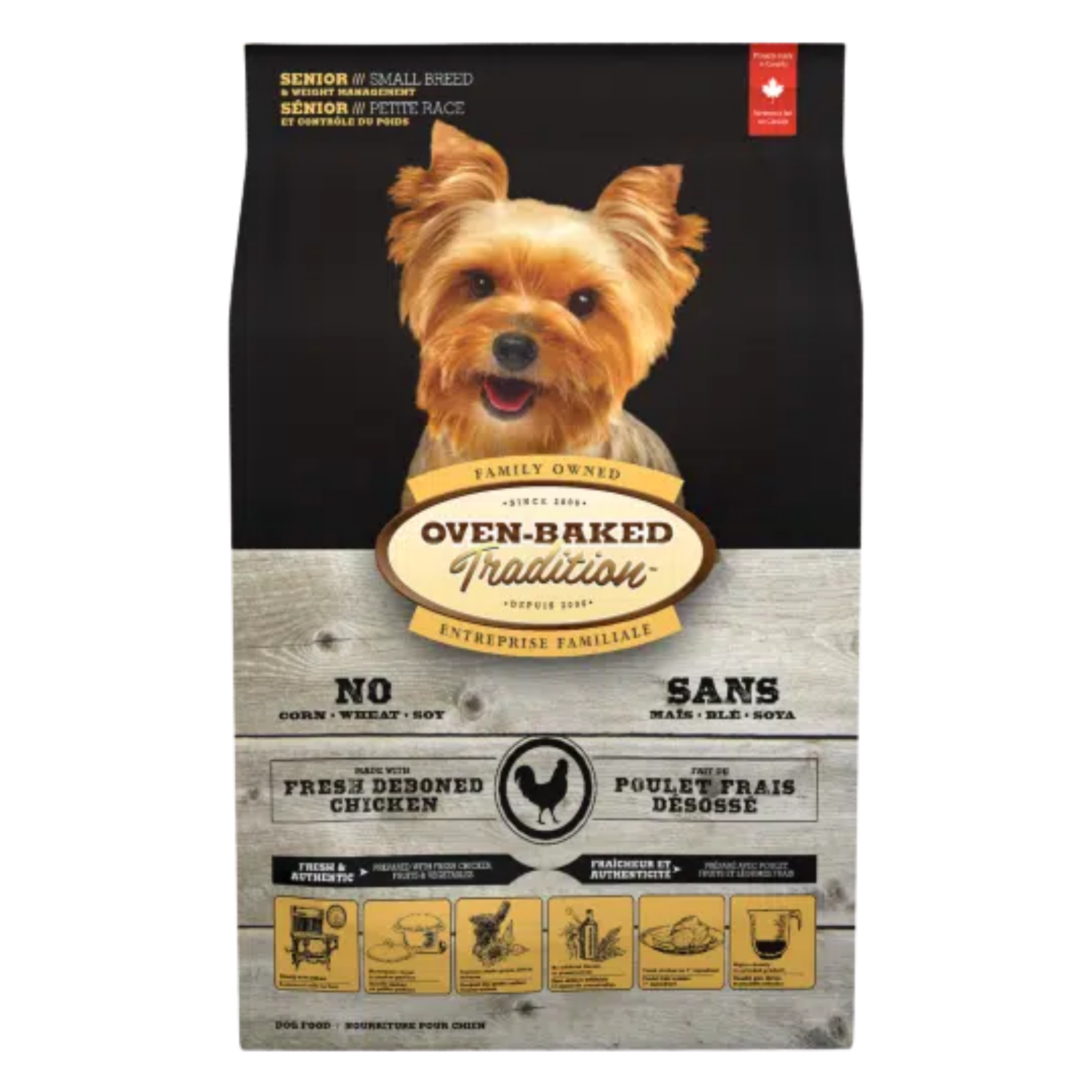 Oven Baked Tradition Dog Senior Small Breed Chicken With Grain 5lb/2.27kg