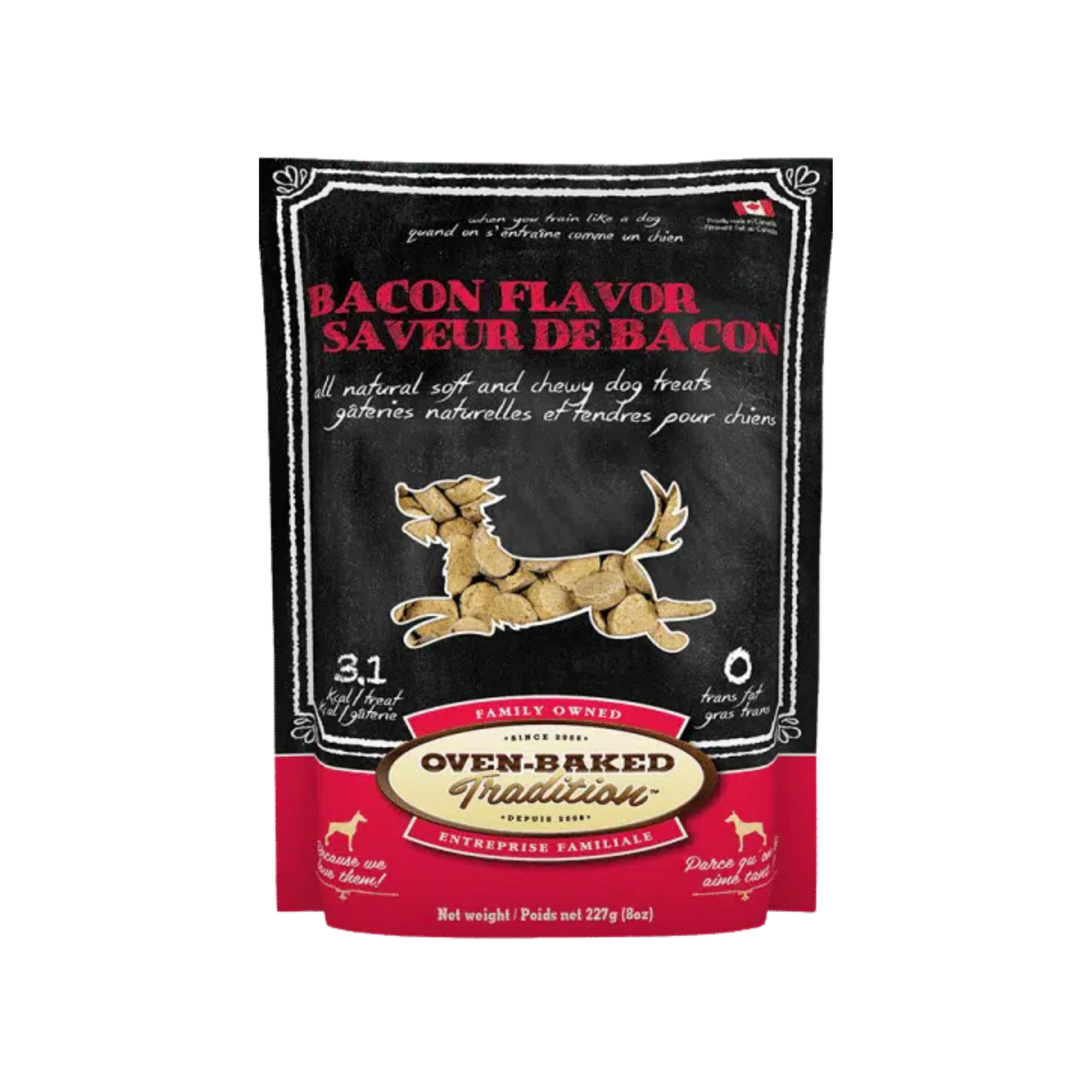 Oven Baked Tradition Dog Treats Bacon Flavor Grain Free 227g/8oz