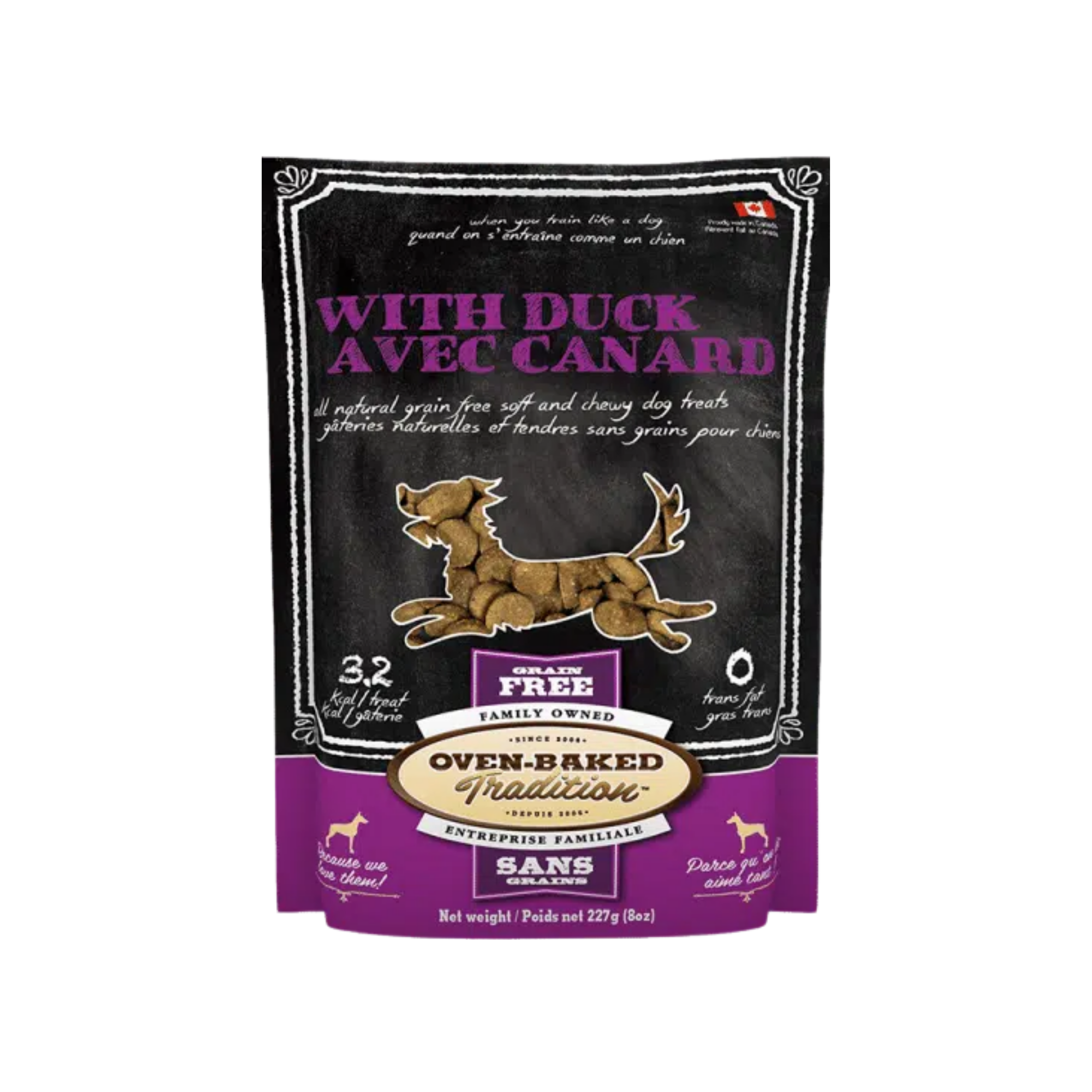 Oven Baked Tradition Dog Treats With Duck Grain Free 227g/8oz