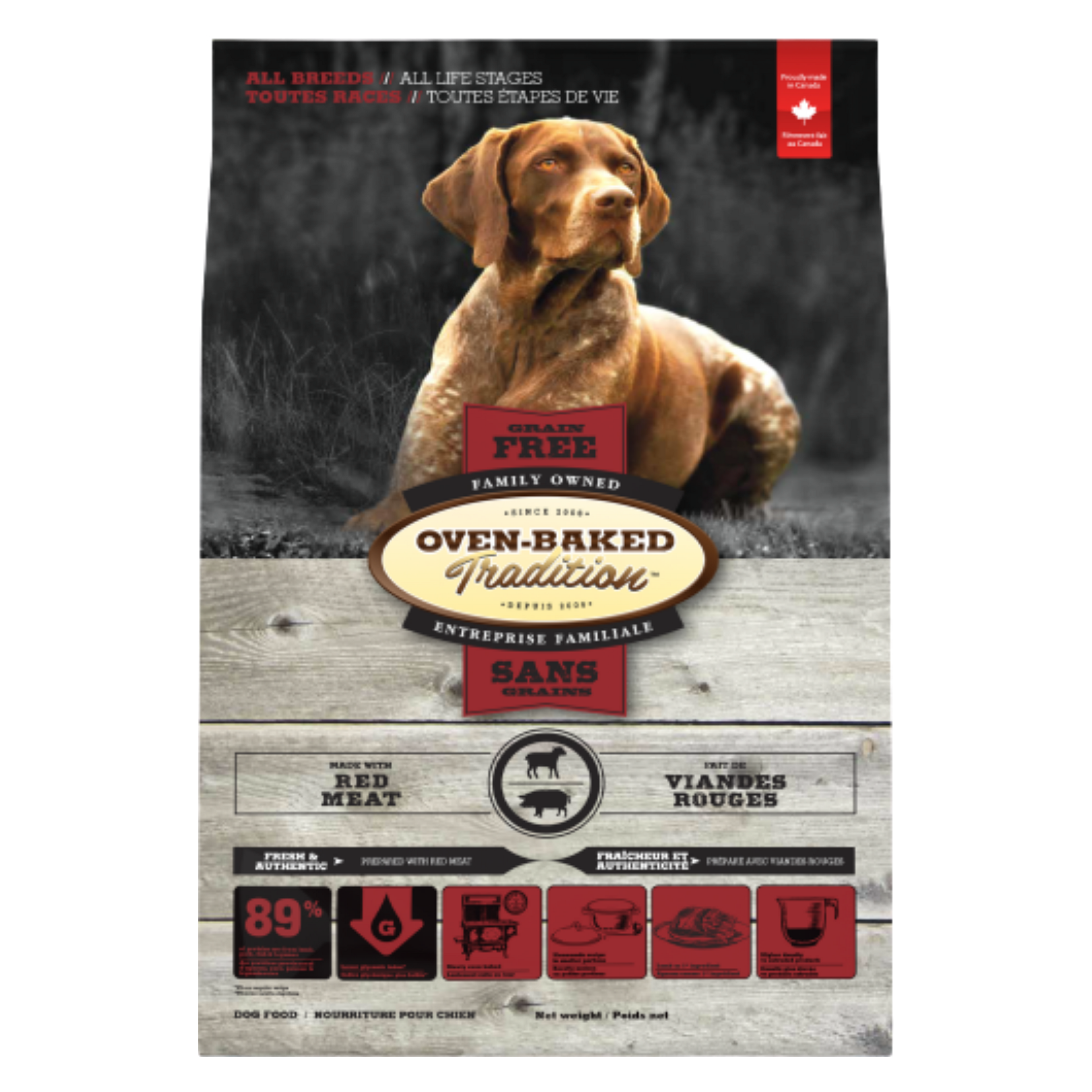 Oven Baked Tradition Dog Red Meat Grain Free 25lb/11.34kg