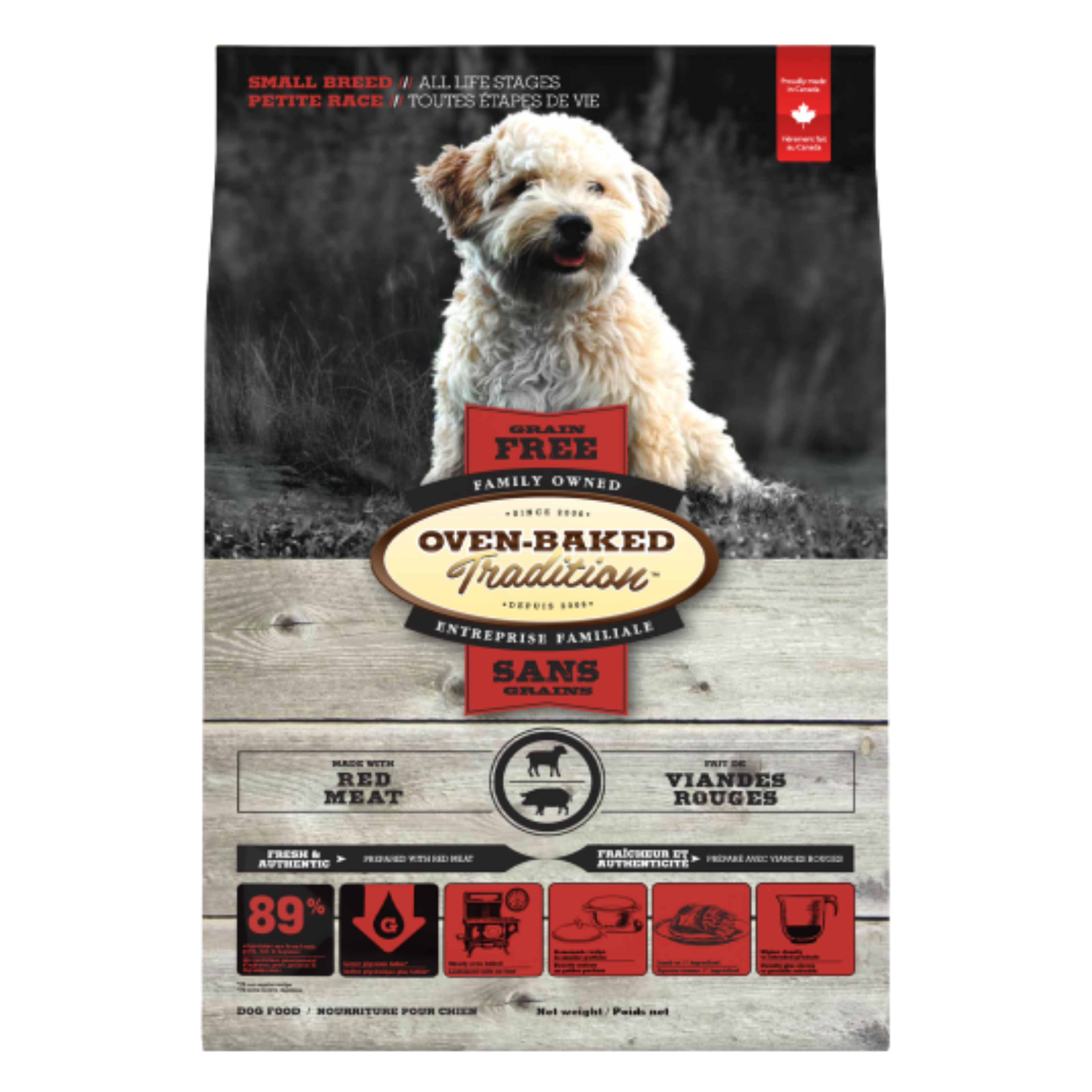 Oven Baked Tradition Dog Small Breed Red Meat Grain Free 5lb/2.27kg