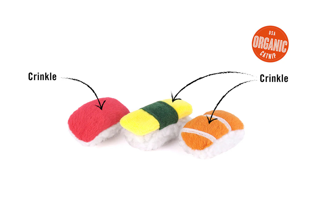 PLAY Cat Feline Frenzy Sassy Sushi 3Pk