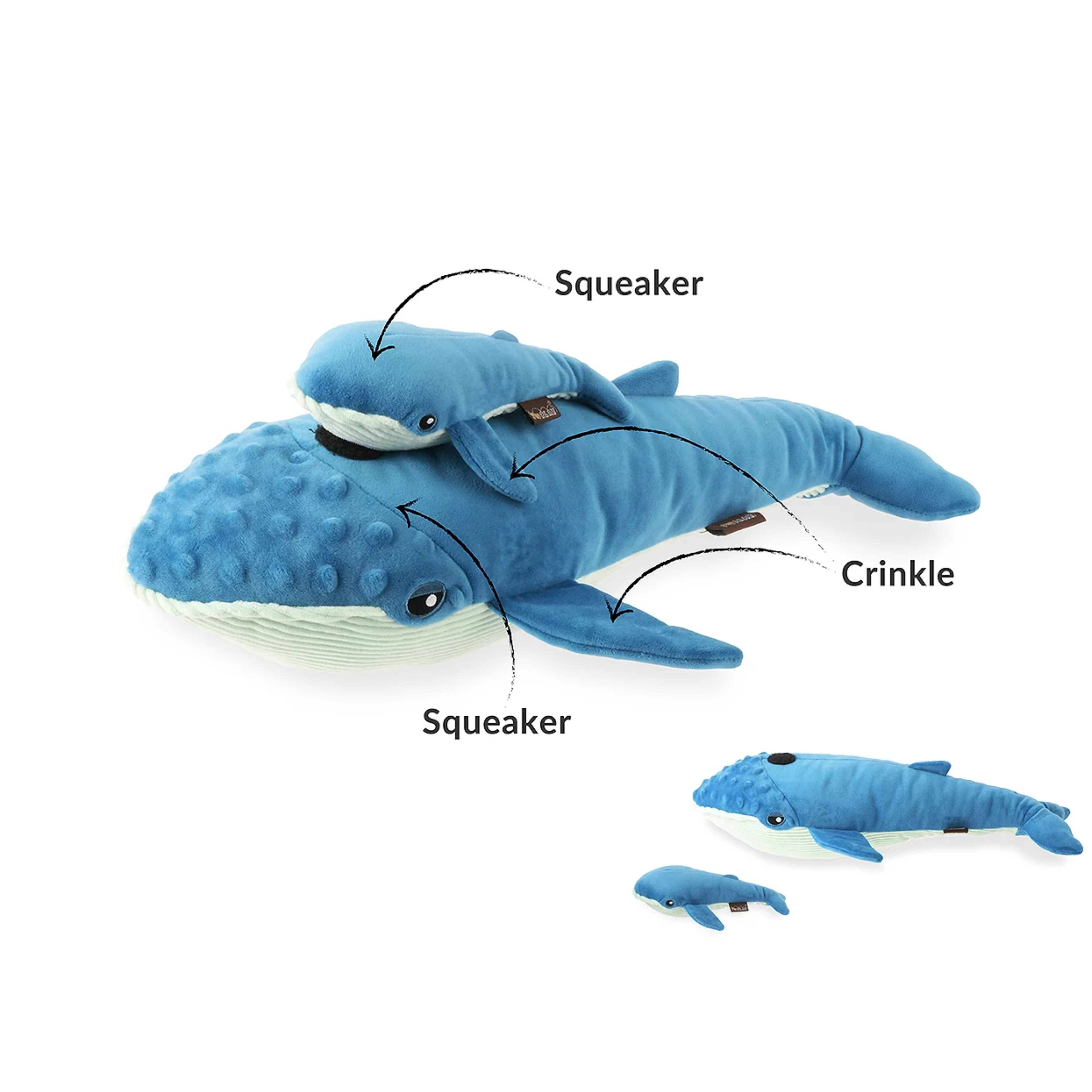PLAY Ocean Buddies Big Blue & Baby Blue Large