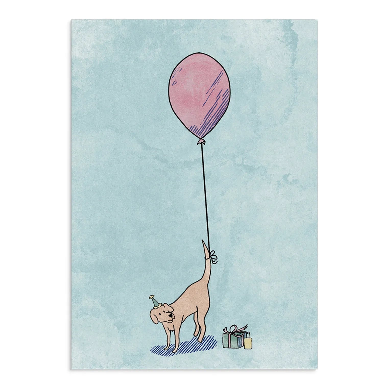 Poochie Post Edible Dog Card Birthday Balloon