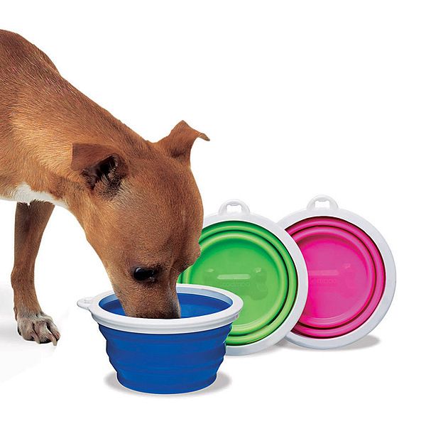 Petmate Silicone Travel Bowl Assorted Colour 24oz