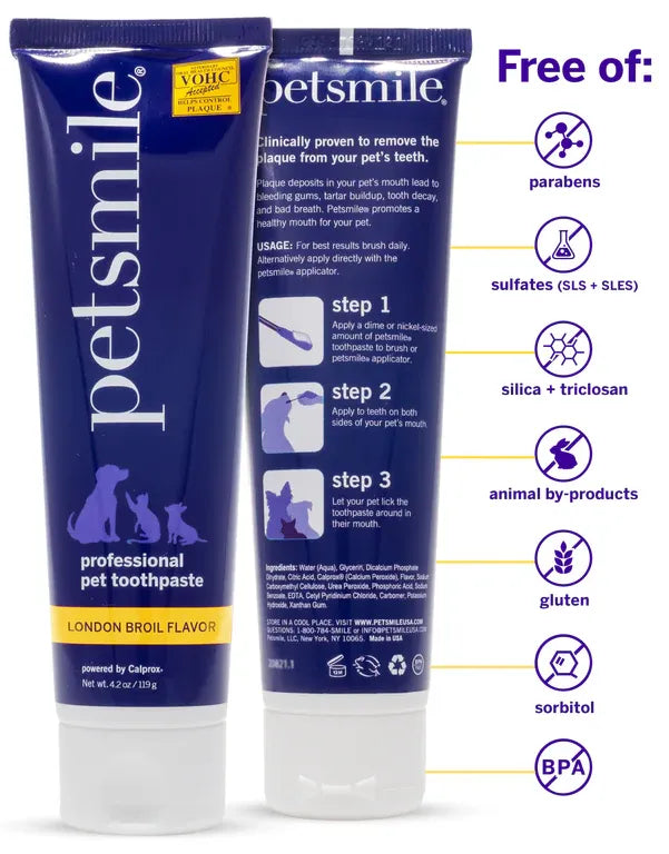 Petsmile Toothpaste London Broil Flavour 4.2oz