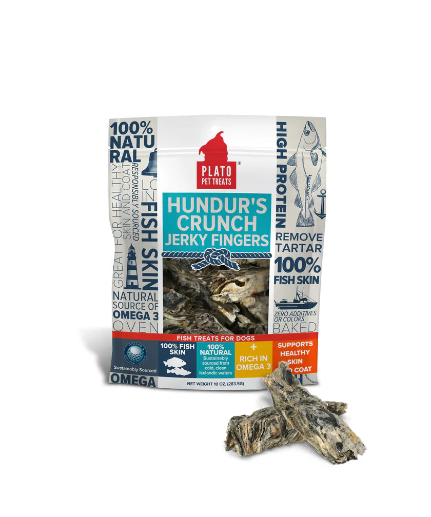 Plato Hundur'S Crunch Jerky Fingers 283G