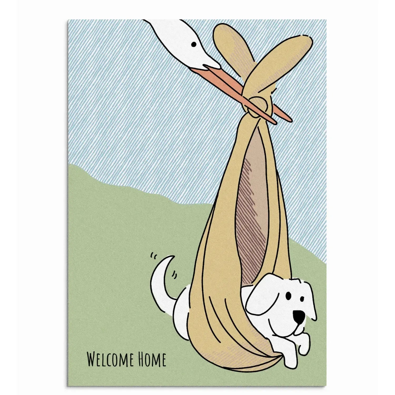 Poochie Post Edible Dog Card Welcome Home